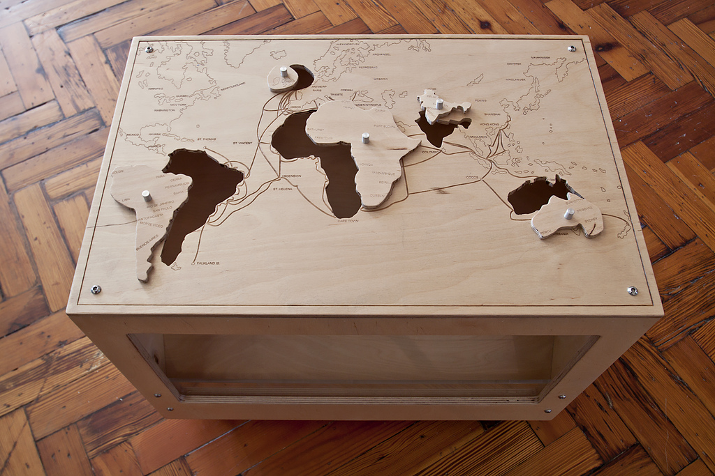 World Map Jigsaw Puzzle. Above is a world map jigsaw
